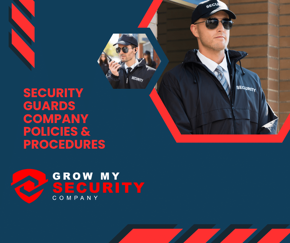Image representing security guard SOP, company policies, and procedures.
