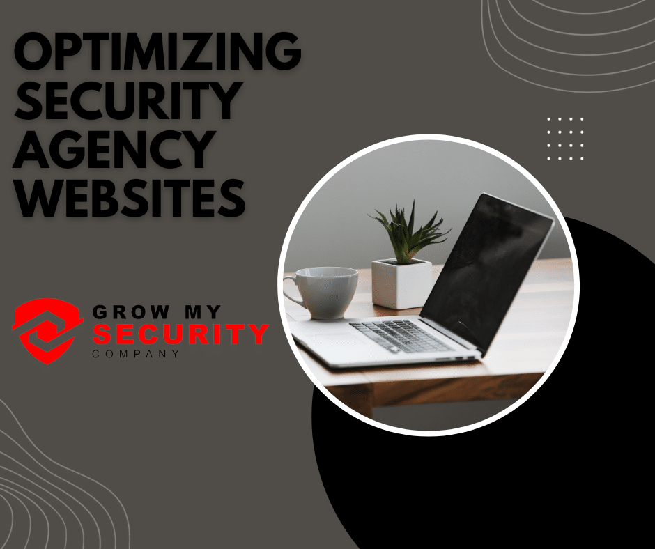 Illustration representing website optimization for security agencies and growing a security company online.