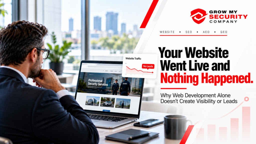 Your Website Went Live and Nothing Happened: Why Web Development Alone Doesn’t Create Visibility or Leads